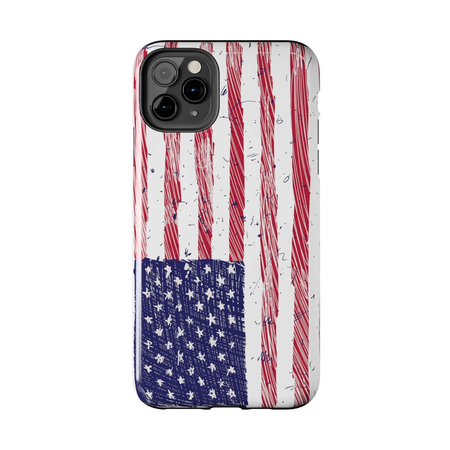 Tough Phone Cases - American Flag Illustration