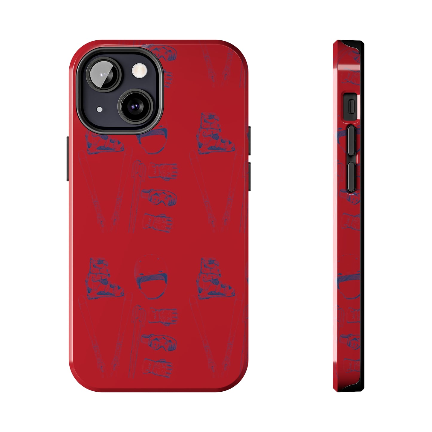 Tough Phone Cases — Ski "LOVE" Pattern