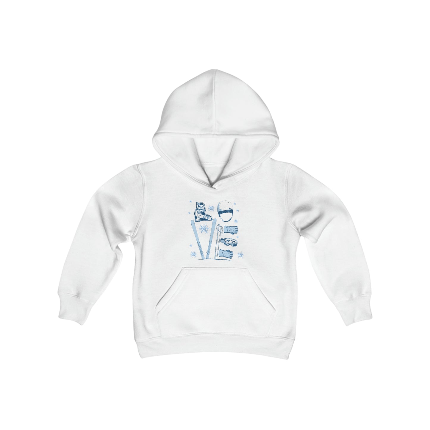 ⛷️❤️  Ski "LOVE" Graphic - Kids Hoodie