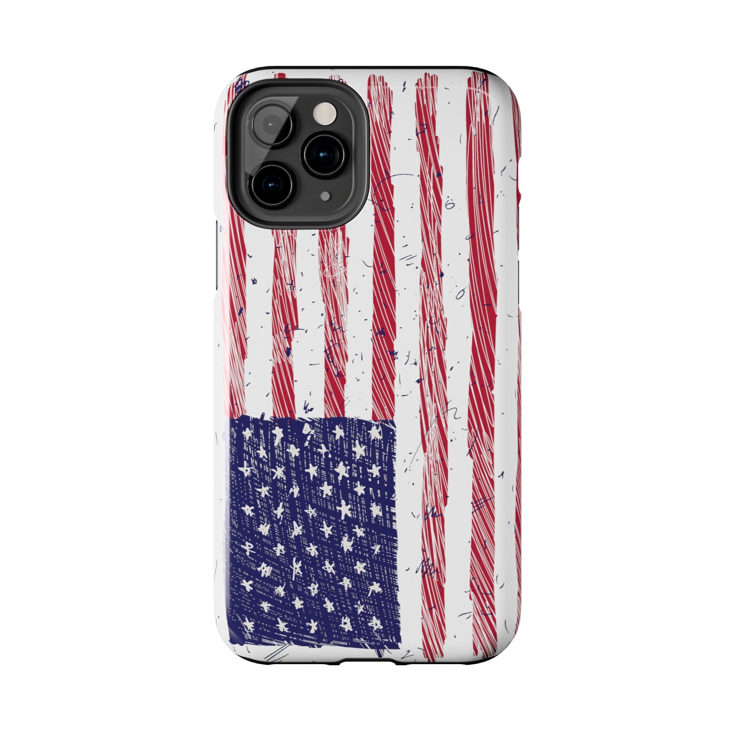 Tough Phone Cases - American Flag Illustration