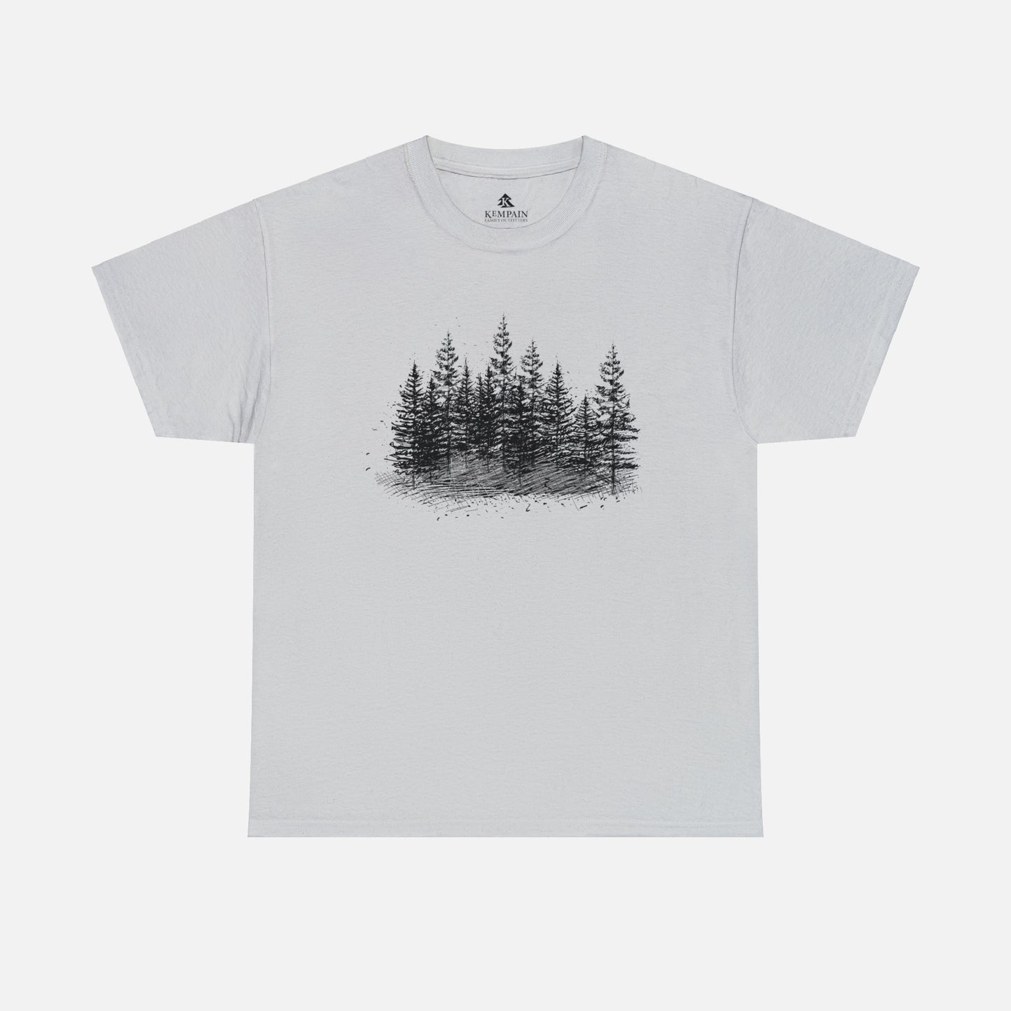 🌲 Forest Trees Graphic T-Shirt — Heavy Cotton