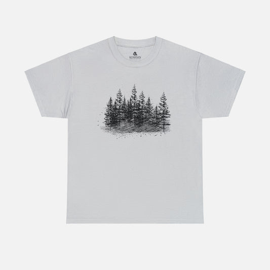 🌲 Forest Trees Graphic T-Shirt — Heavy Cotton