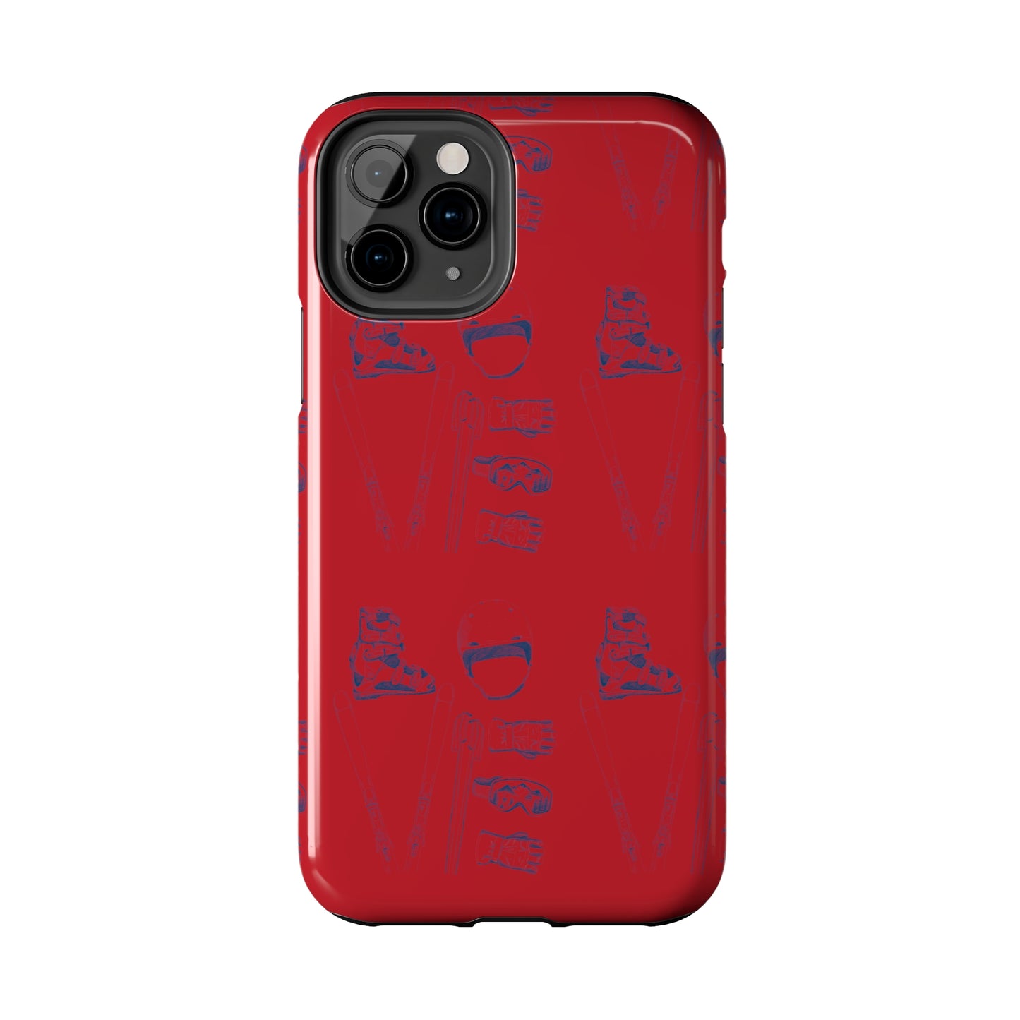 Tough Phone Cases — Ski "LOVE" Pattern