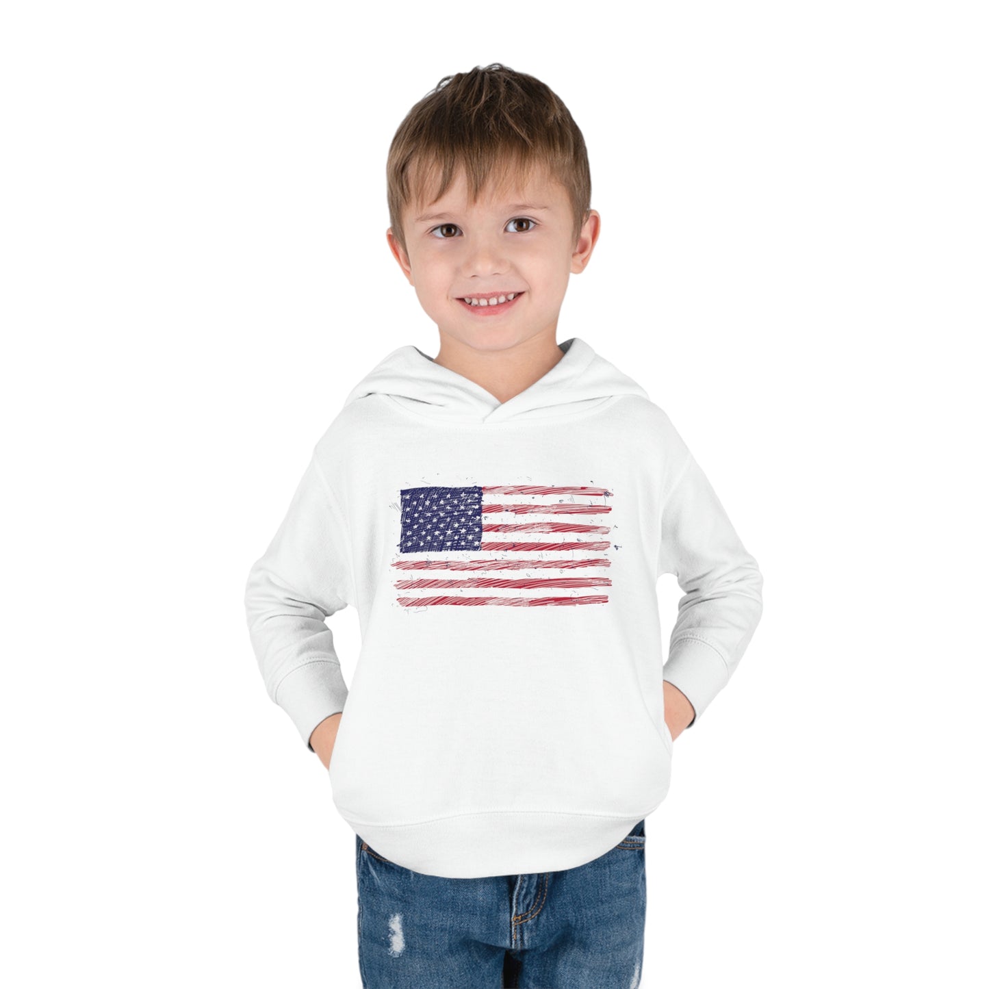 🇺🇸 American Flag Graphic - Toddler Hoodie