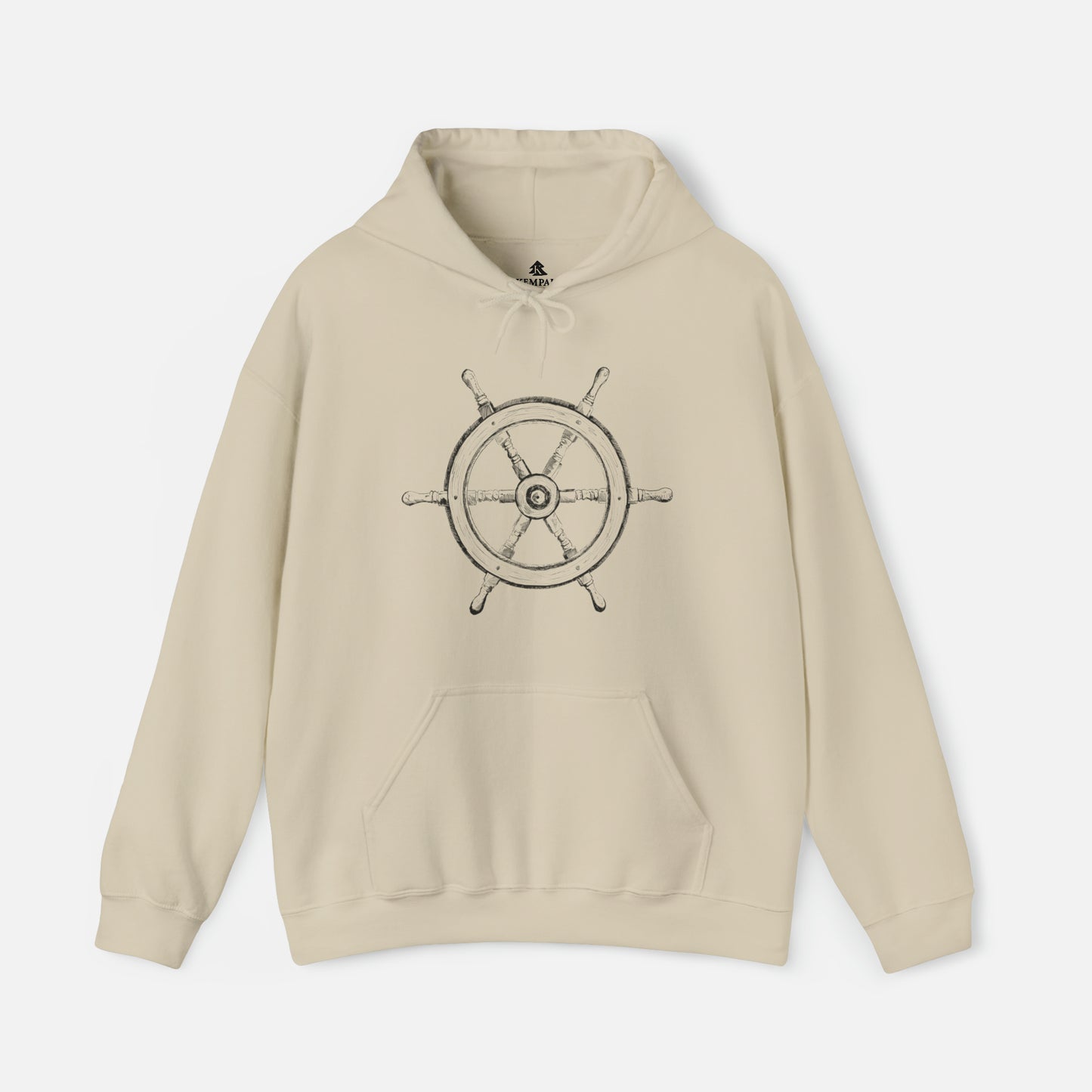 🌊 Ship Wheel Graphic Hoodie