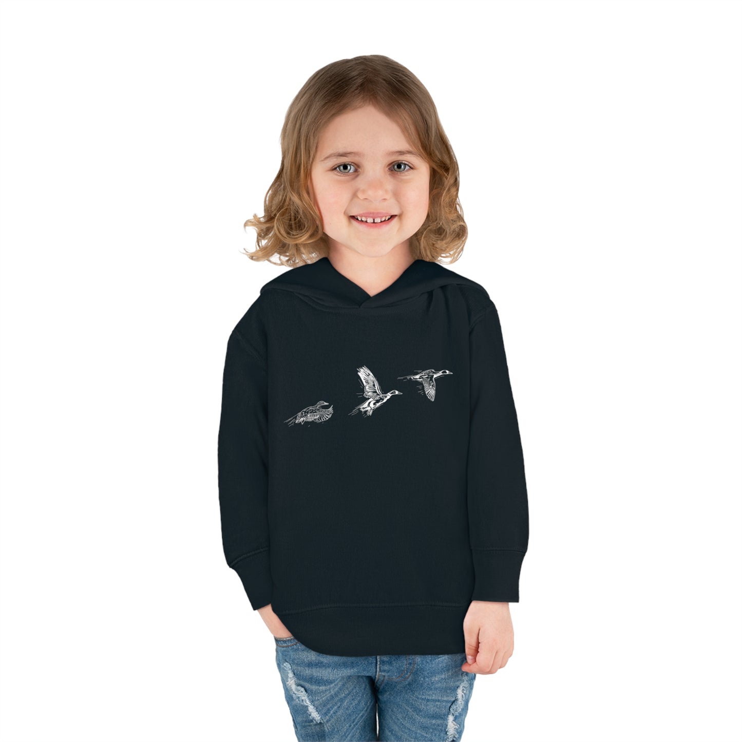 🦆 Flying Ducks Illustration - Toddler Hoodie