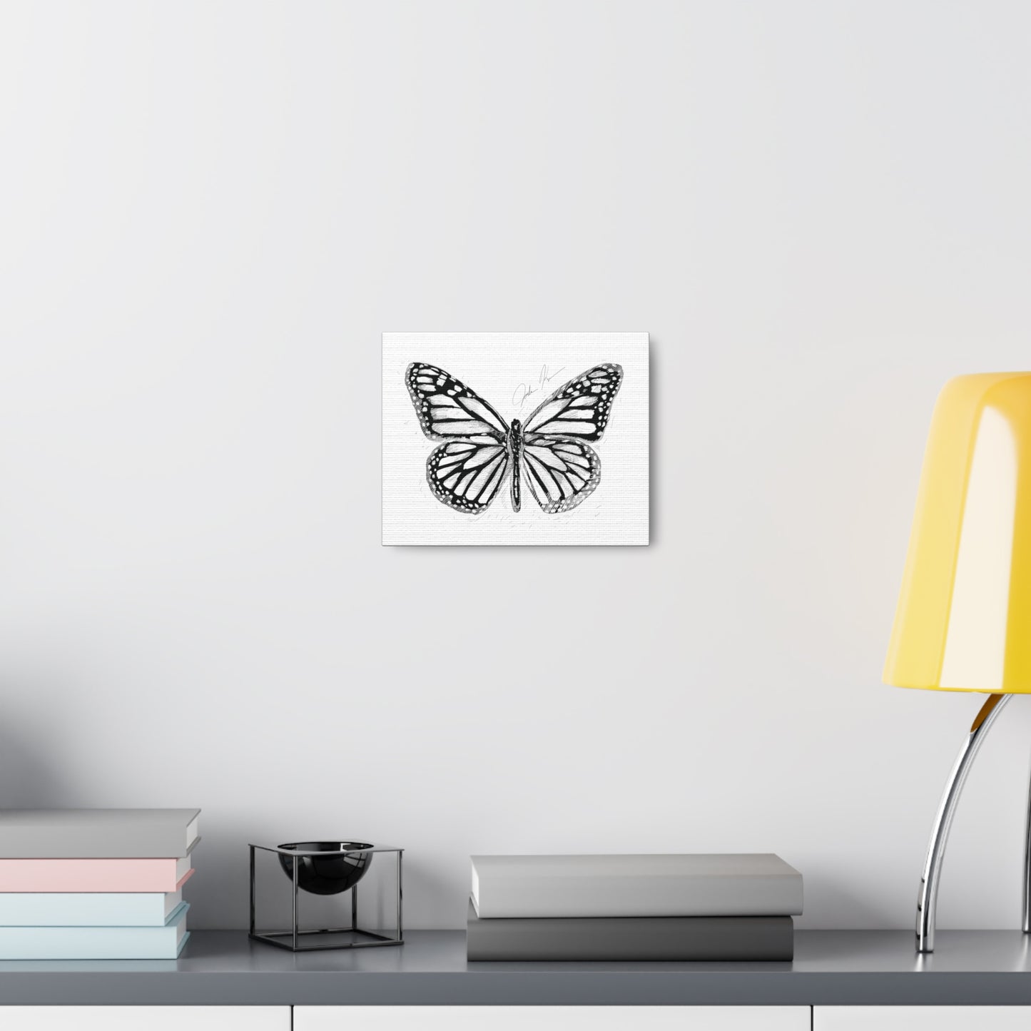 🦋 Butterfly Illustration - Canvas Gallery Wrap