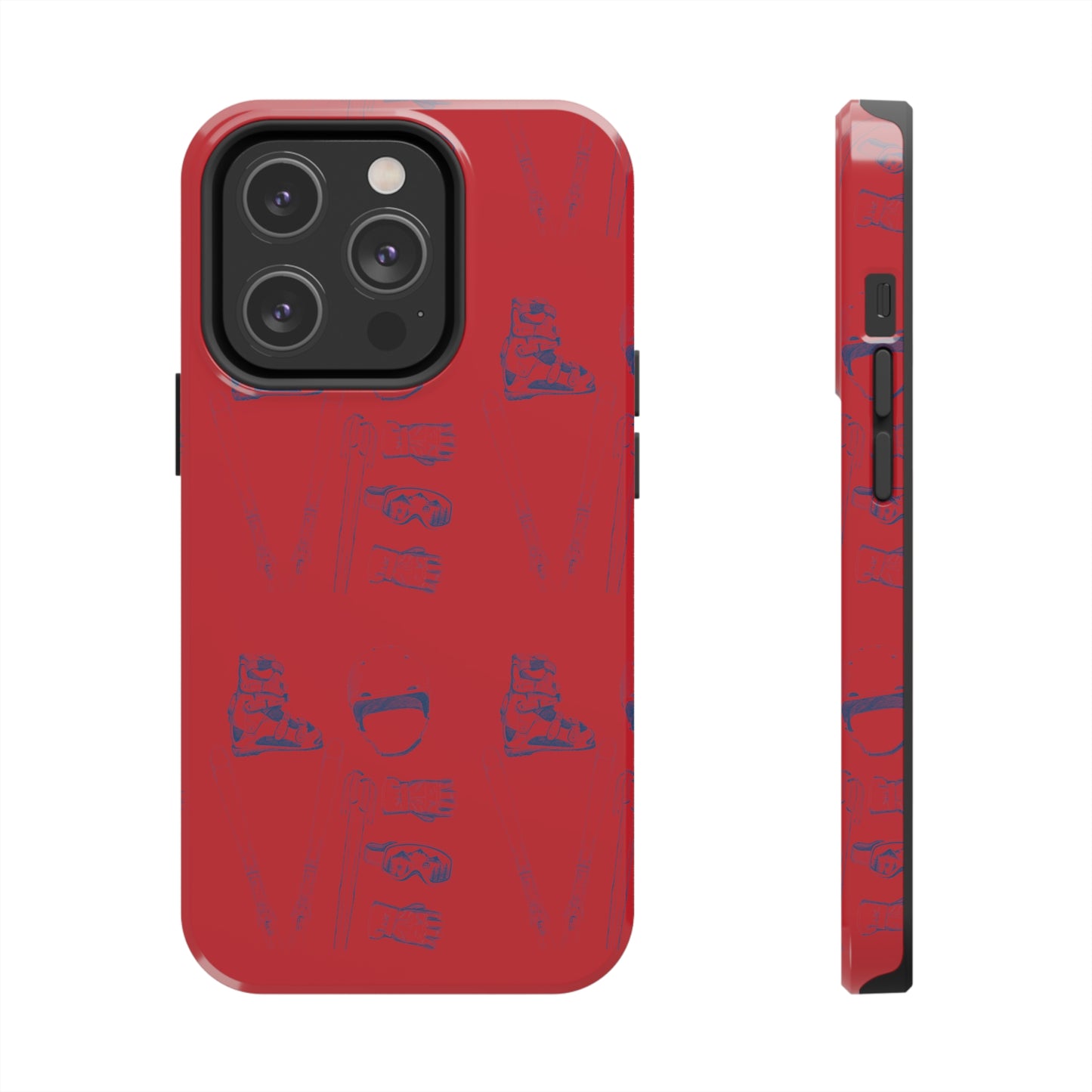 Tough Phone Cases — Ski "LOVE" Pattern