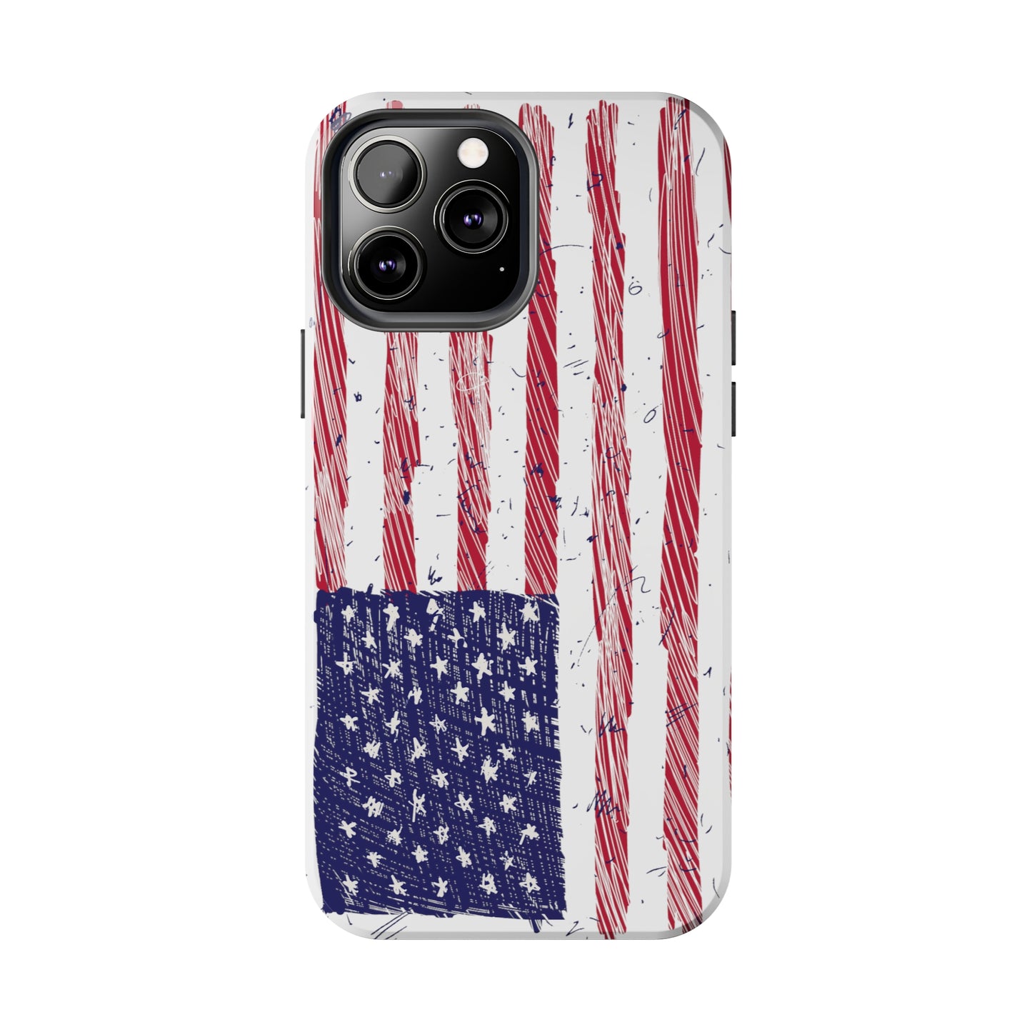 Tough Phone Cases - American Flag Illustration