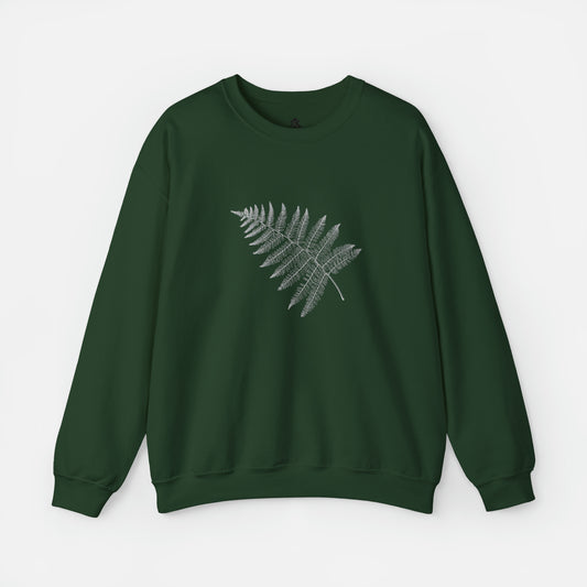 🌿 Fern Leaf Graphic - Adult Crewneck Sweatshirt