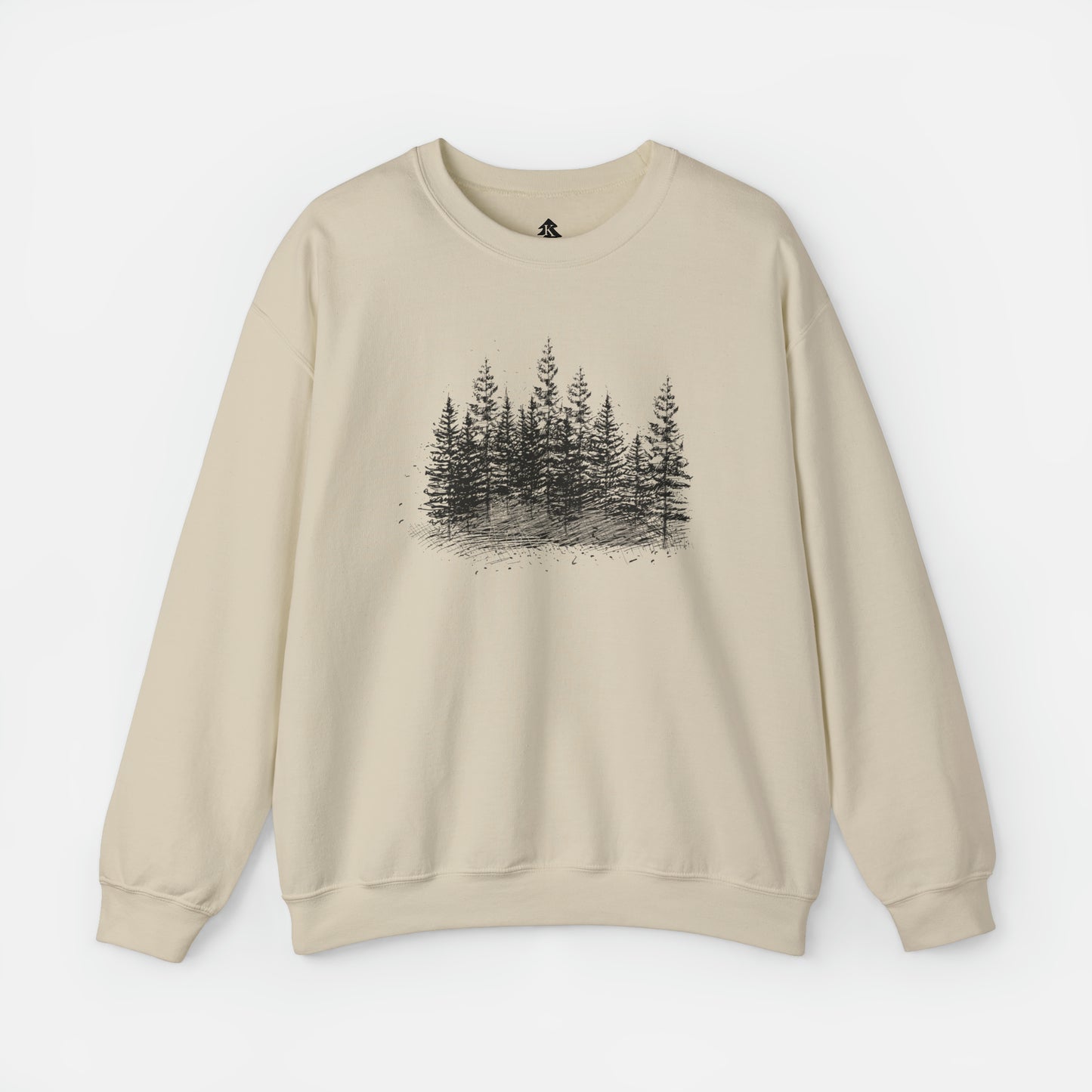 🌲 Forest Trees Graphic - Adult Crewneck Sweatshirt