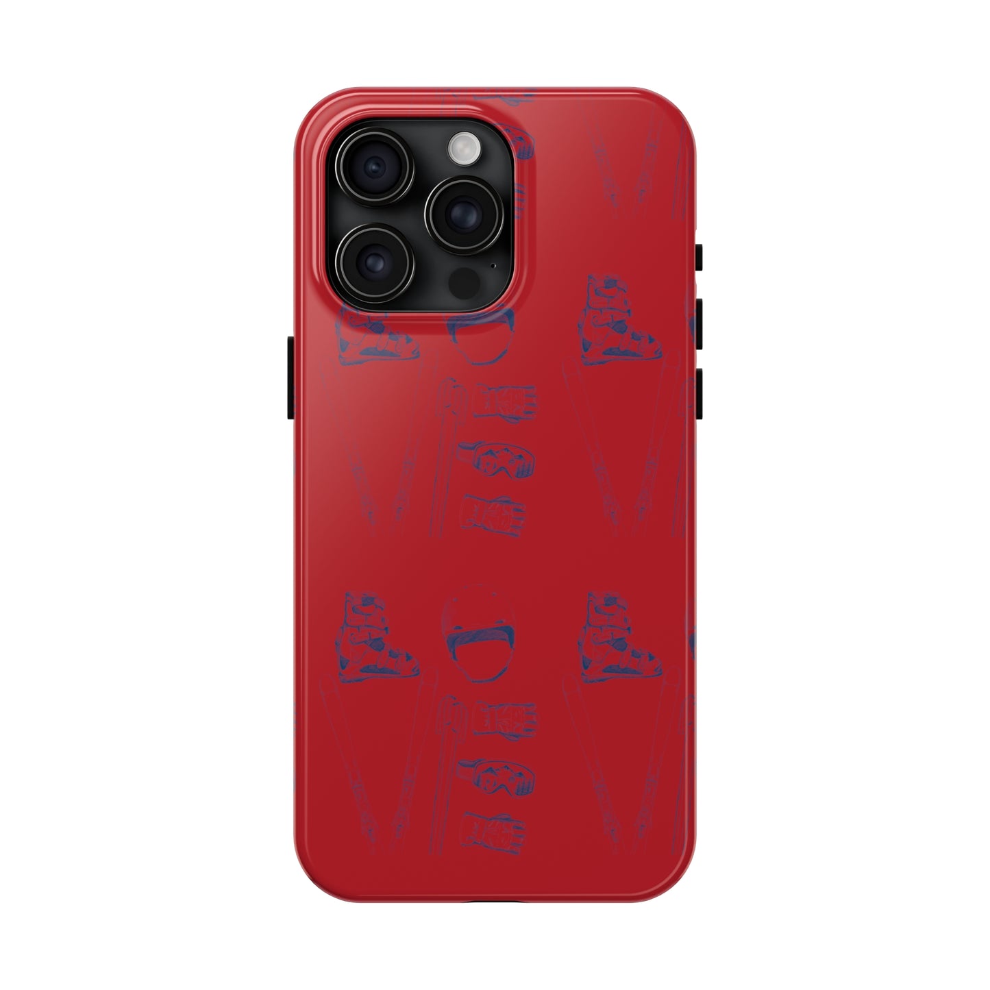 Tough Phone Cases — Ski "LOVE" Pattern