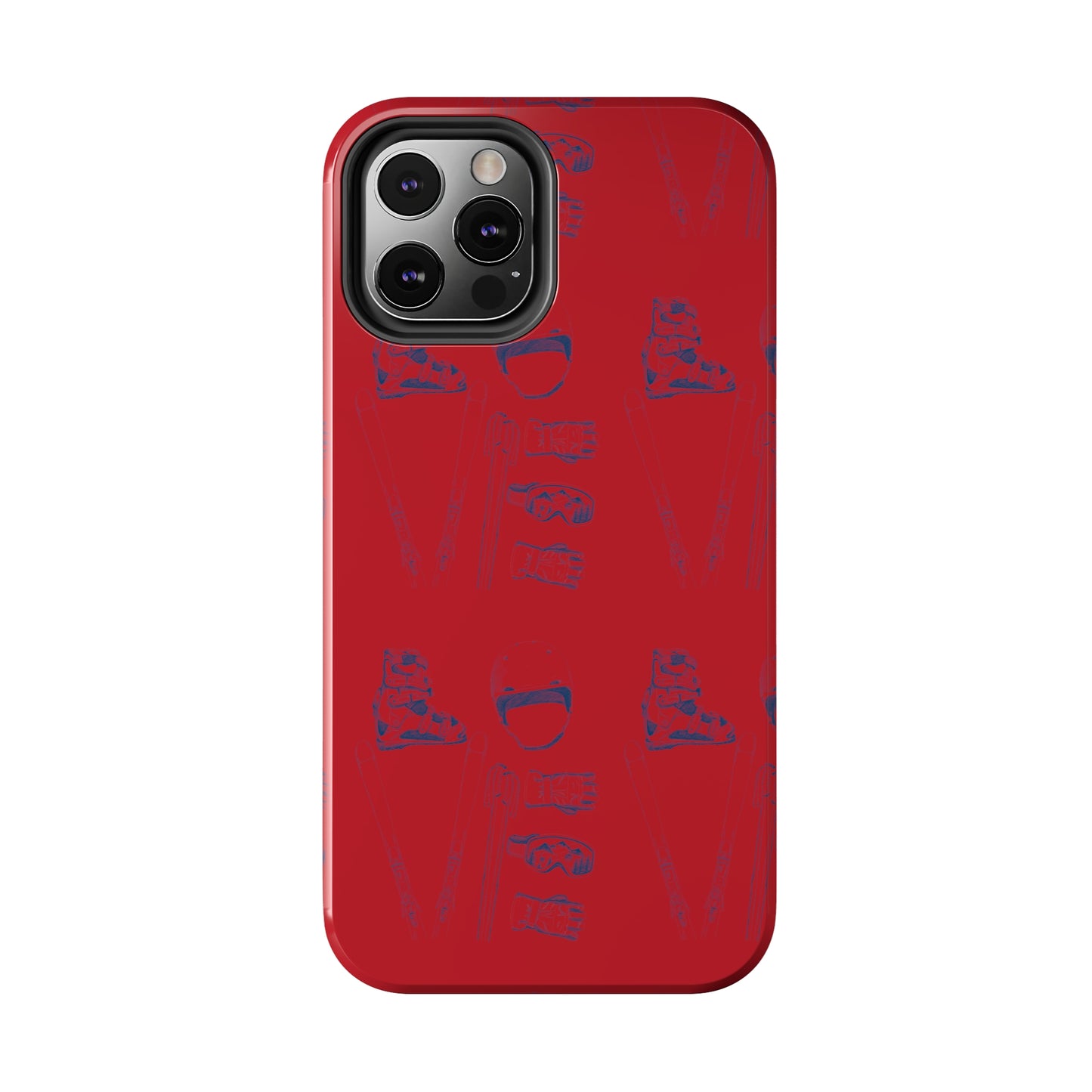 Tough Phone Cases — Ski "LOVE" Pattern