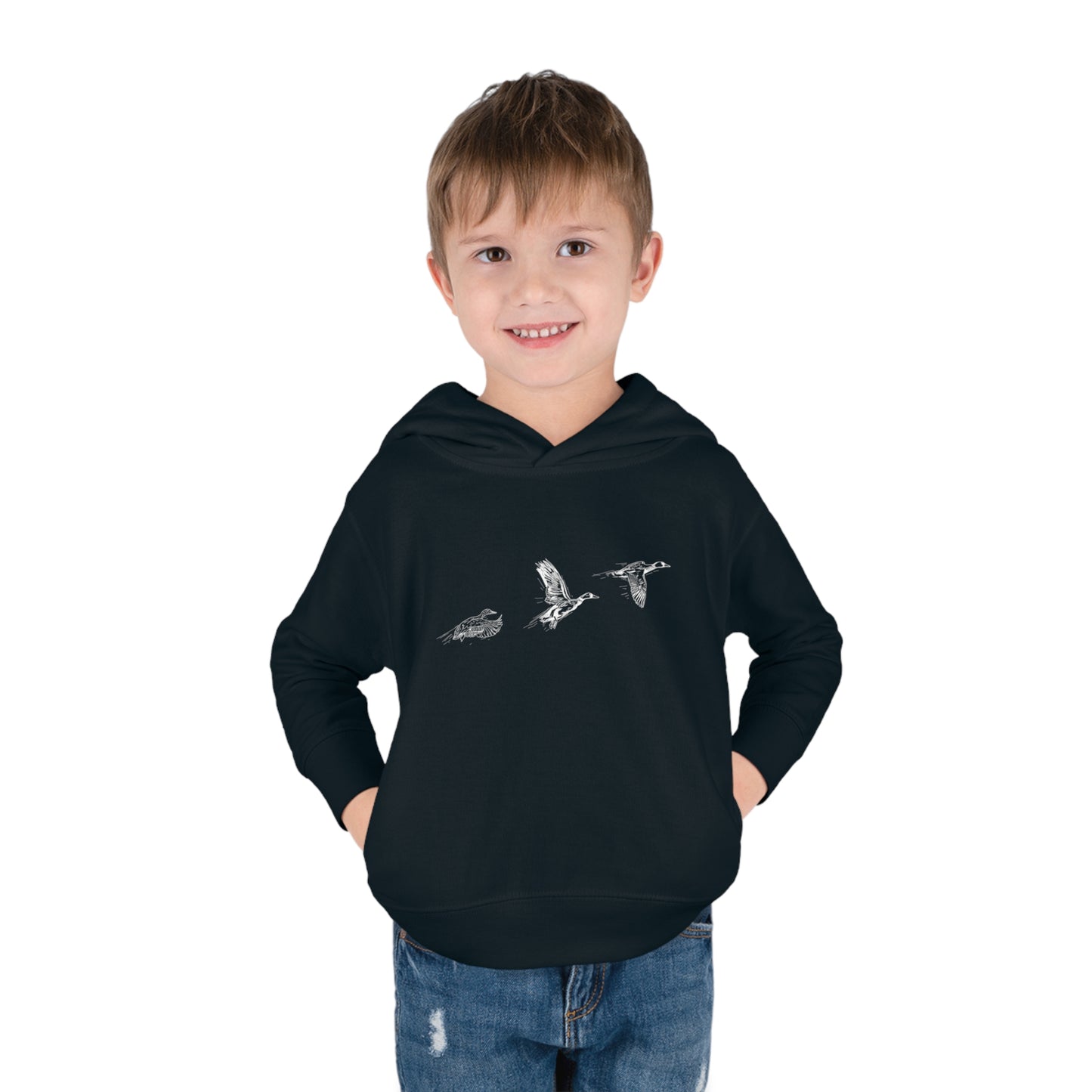 🦆 Flying Ducks Illustration - Toddler Hoodie