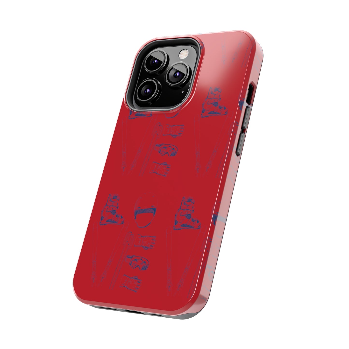 Tough Phone Cases — Ski "LOVE" Pattern