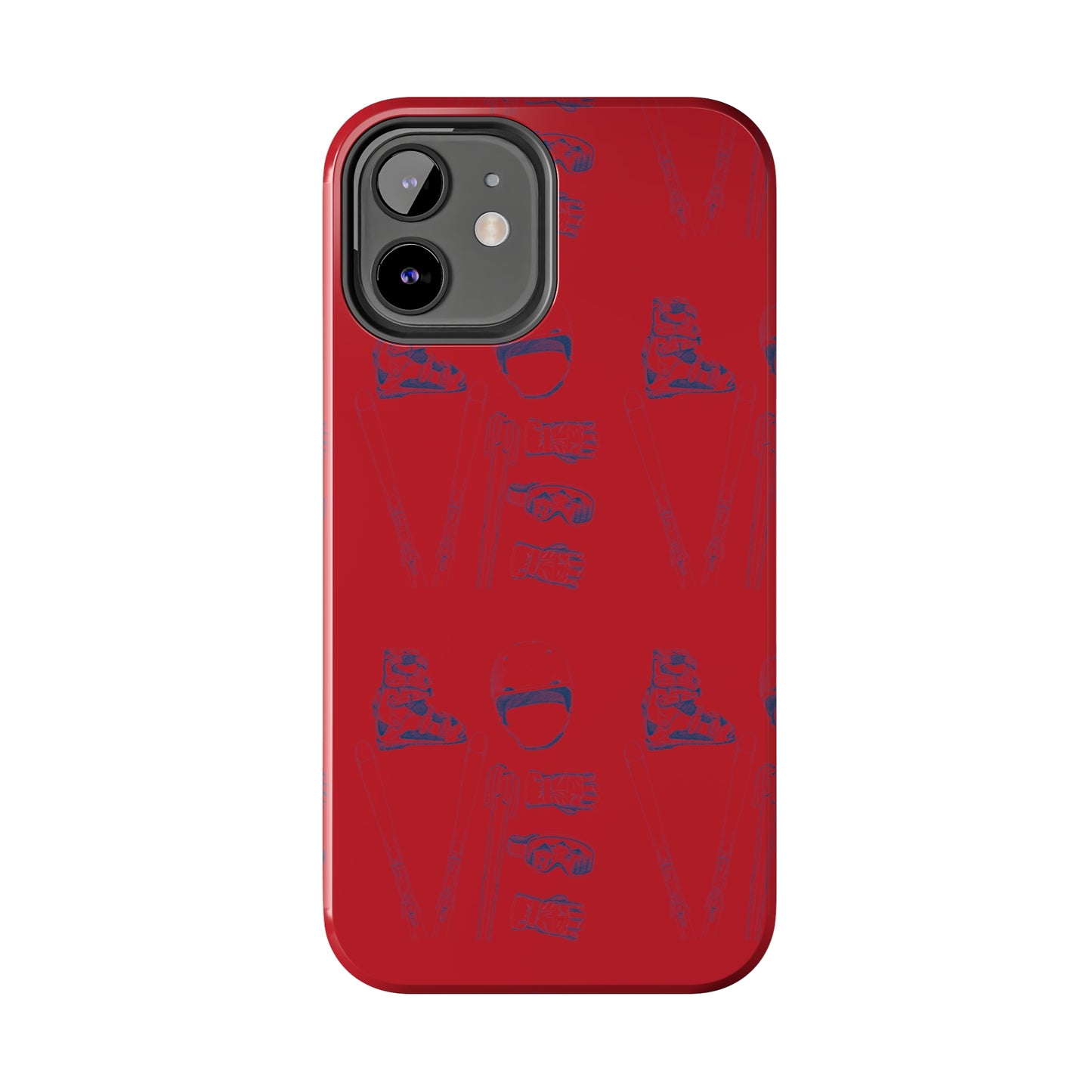 Tough Phone Cases — Ski "LOVE" Pattern