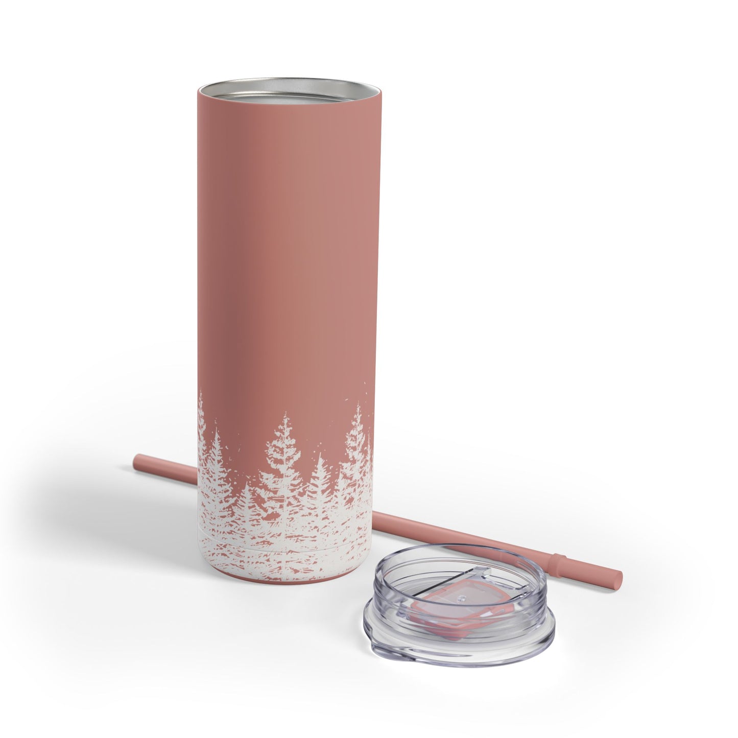 Matte Tumbler, Illustrated Trees Wrap - 20oz, Cup, Travel Mug, Gift, Nature Lover, Coffee Lover, Holiday Gift