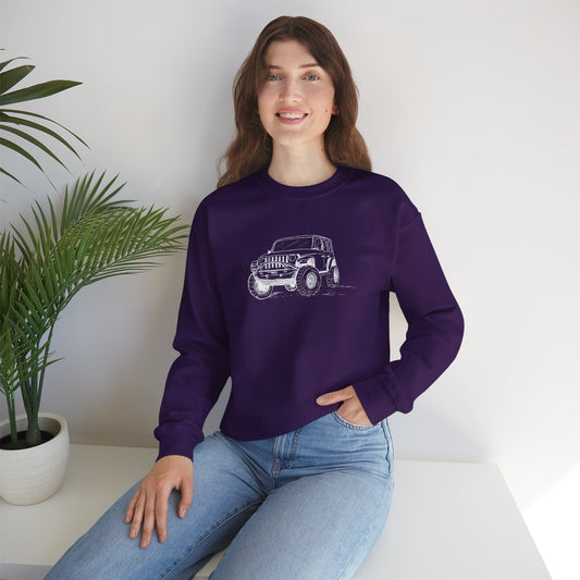 🚙 Off-Road Vehicle Graphic - Adult Crewneck Sweatshirt