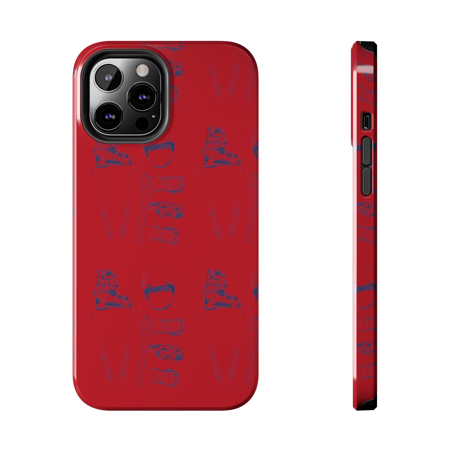 Tough Phone Cases — Ski "LOVE" Pattern