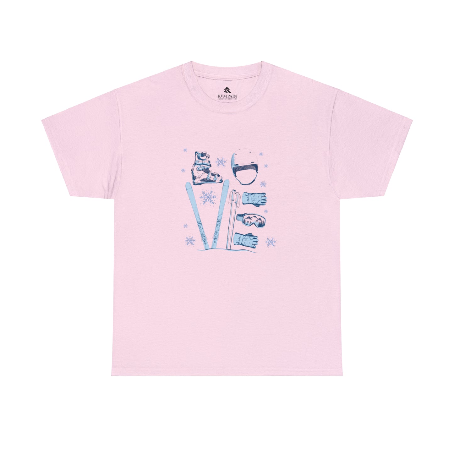 ⛷️❤️  Ski "LOVE" Graphic - Adult Cotton Tee