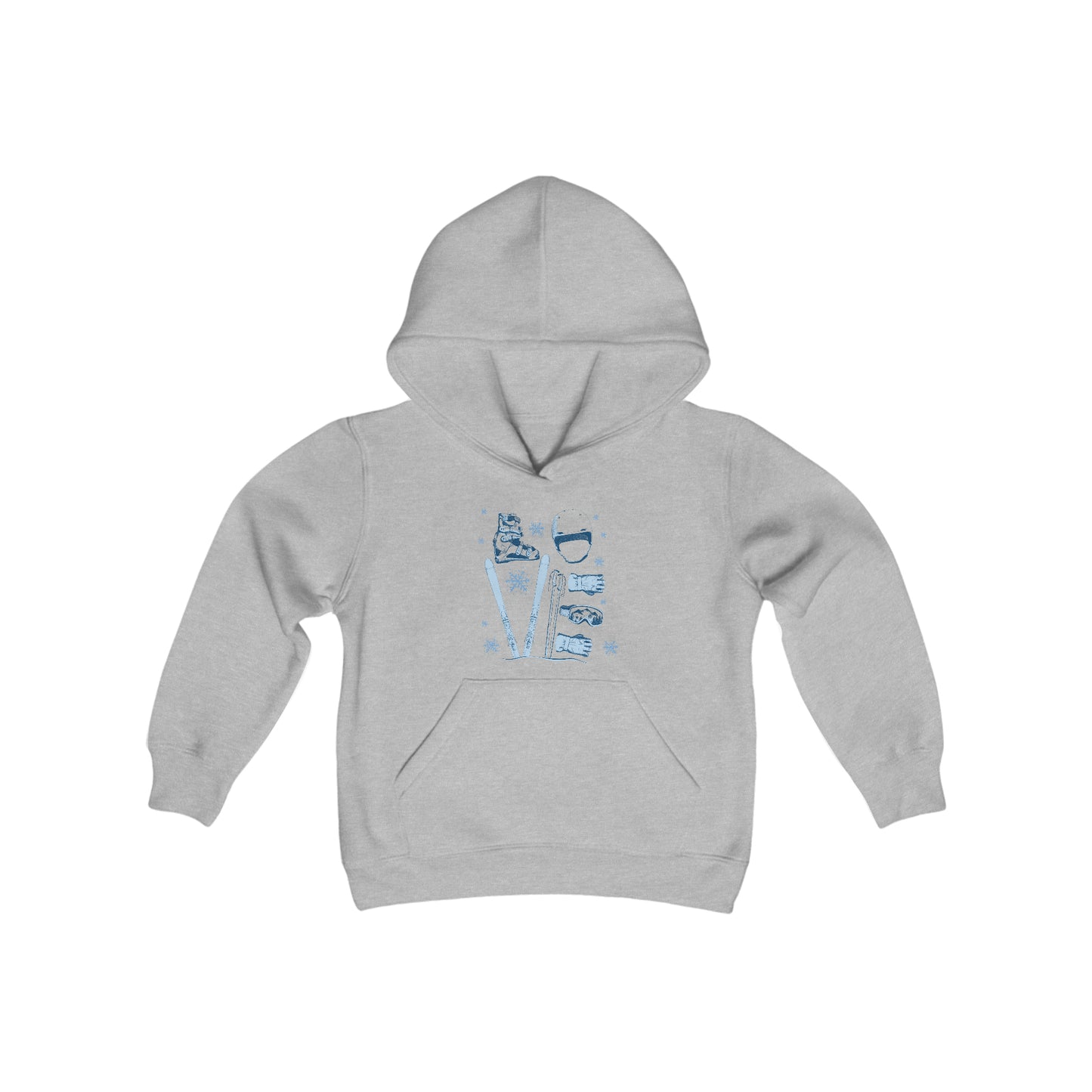 ⛷️❤️  Ski "LOVE" Graphic - Kids Hoodie