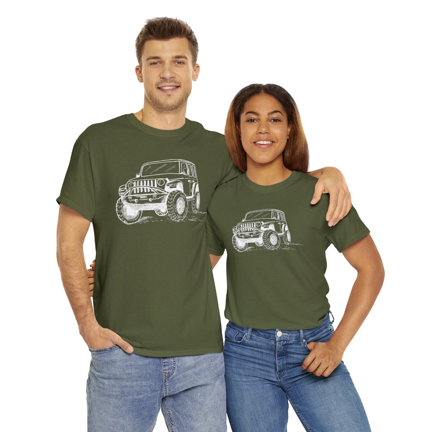 🚙 Off-Road Vehicle Graphic T-Shirt — Heavy Cotton