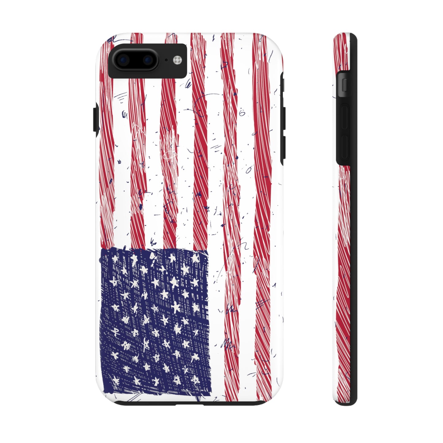 Tough Phone Cases - American Flag Illustration