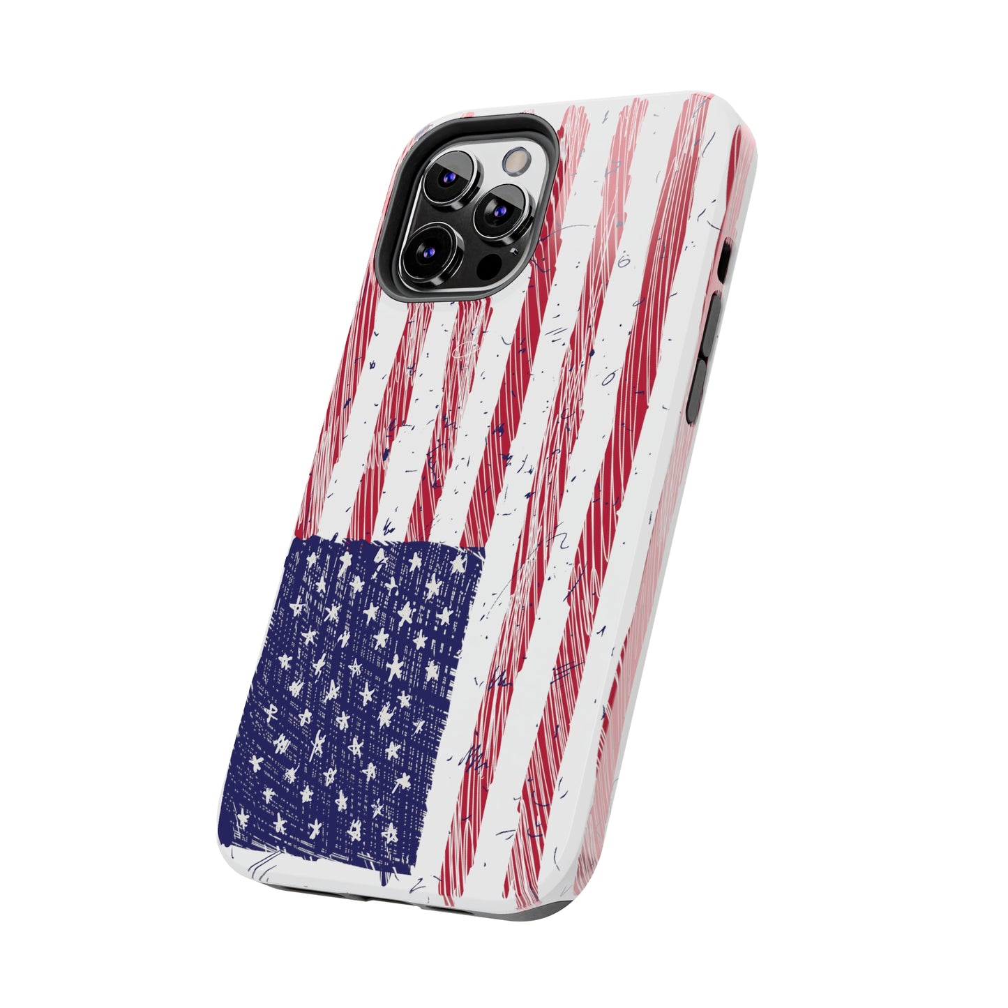 Tough Phone Cases - American Flag Illustration