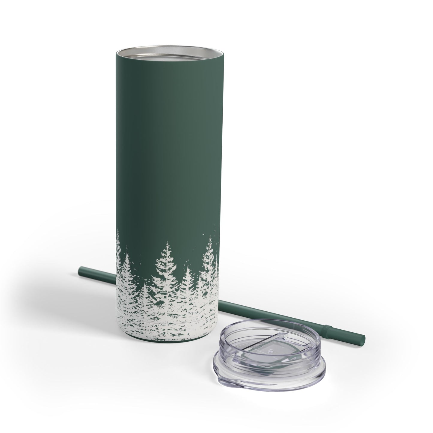 Matte Tumbler, Illustrated Trees Wrap - 20oz, Cup, Travel Mug, Gift, Nature Lover, Coffee Lover, Holiday Gift