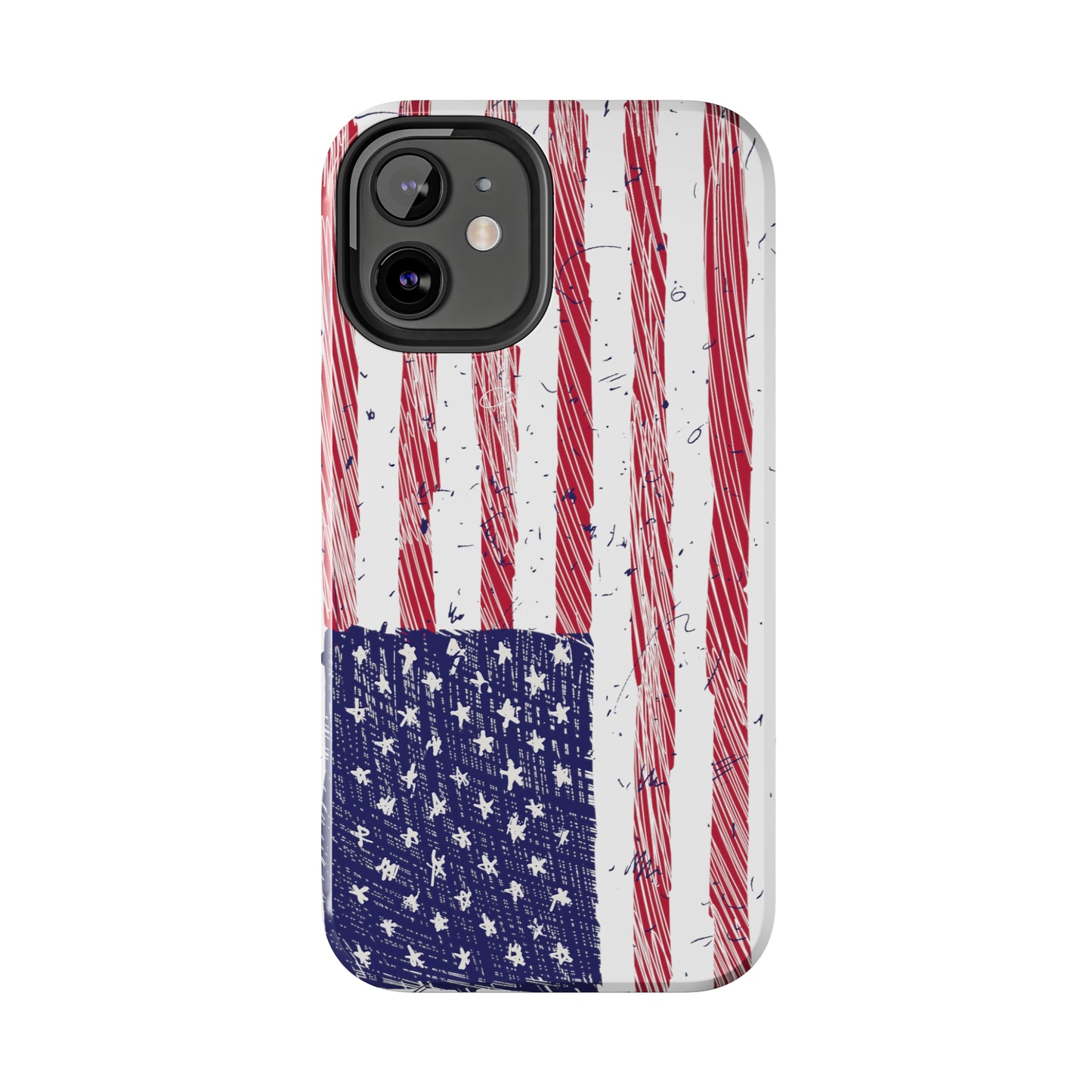 Tough Phone Cases - American Flag Illustration