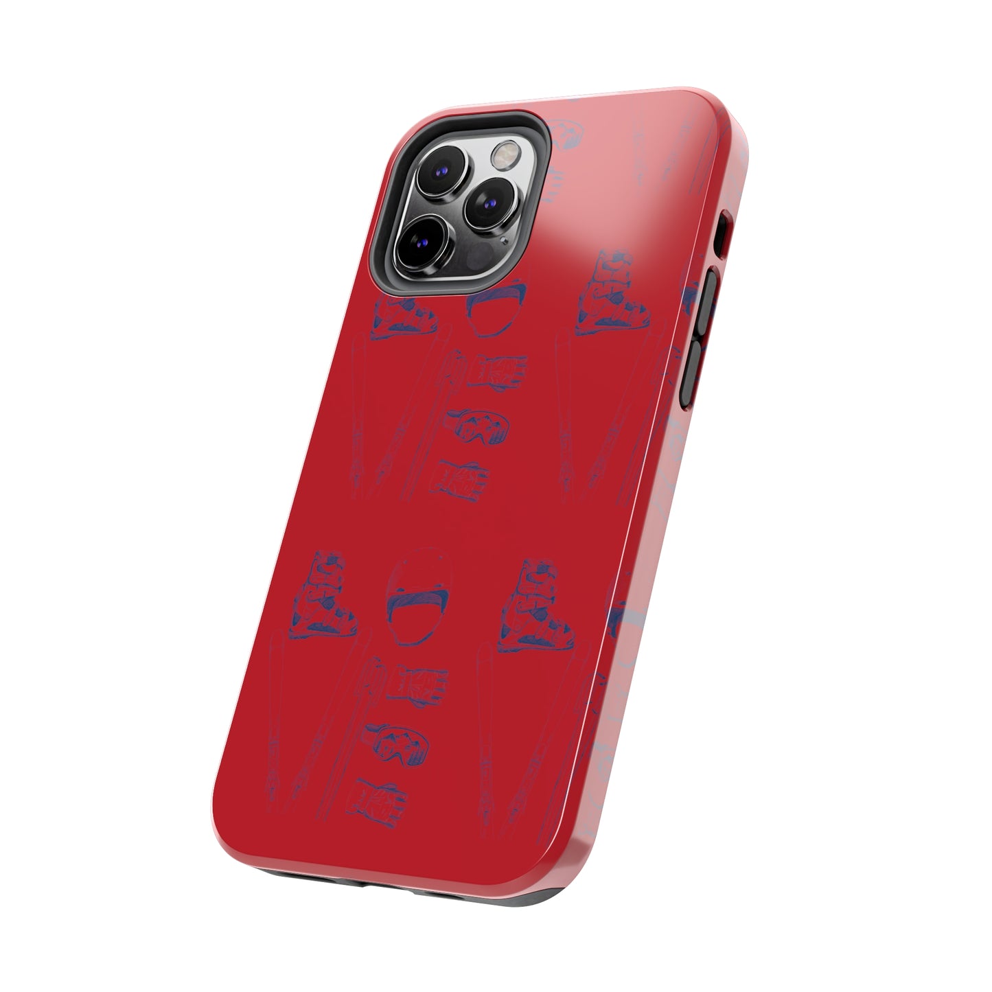 Tough Phone Cases — Ski "LOVE" Pattern