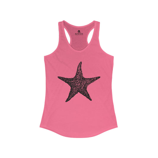 🌟 Starfish Graphic Racerback Tank Top