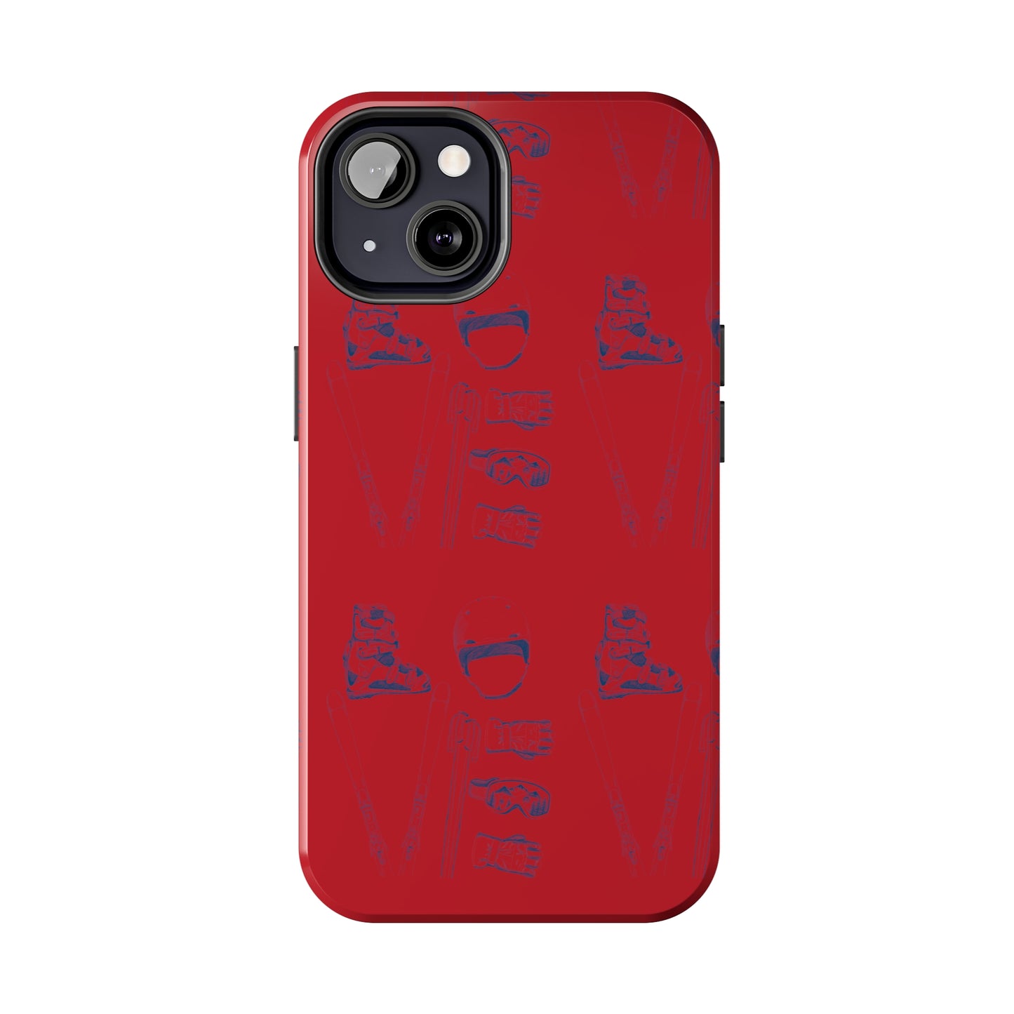 Tough Phone Cases — Ski "LOVE" Pattern