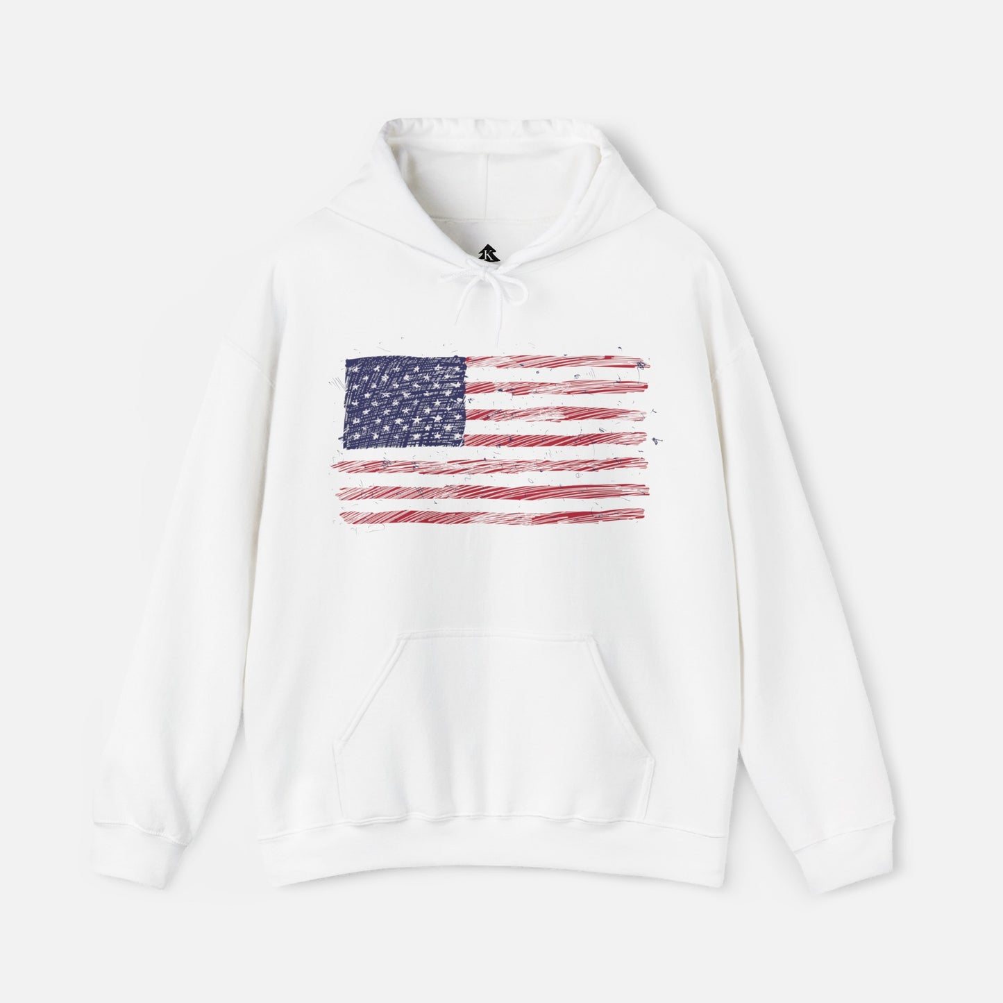 🇺🇸 American Flag Graphic - Adult Hoodie