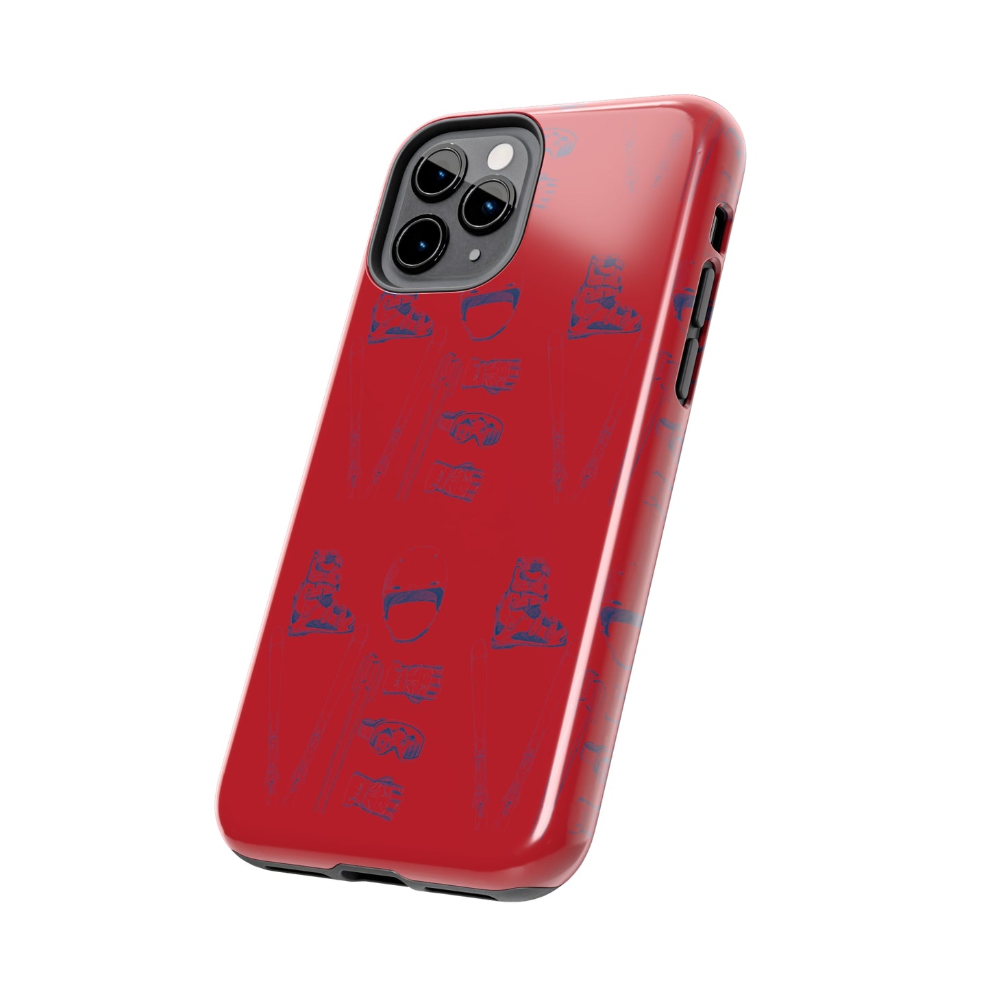 Tough Phone Cases — Ski "LOVE" Pattern