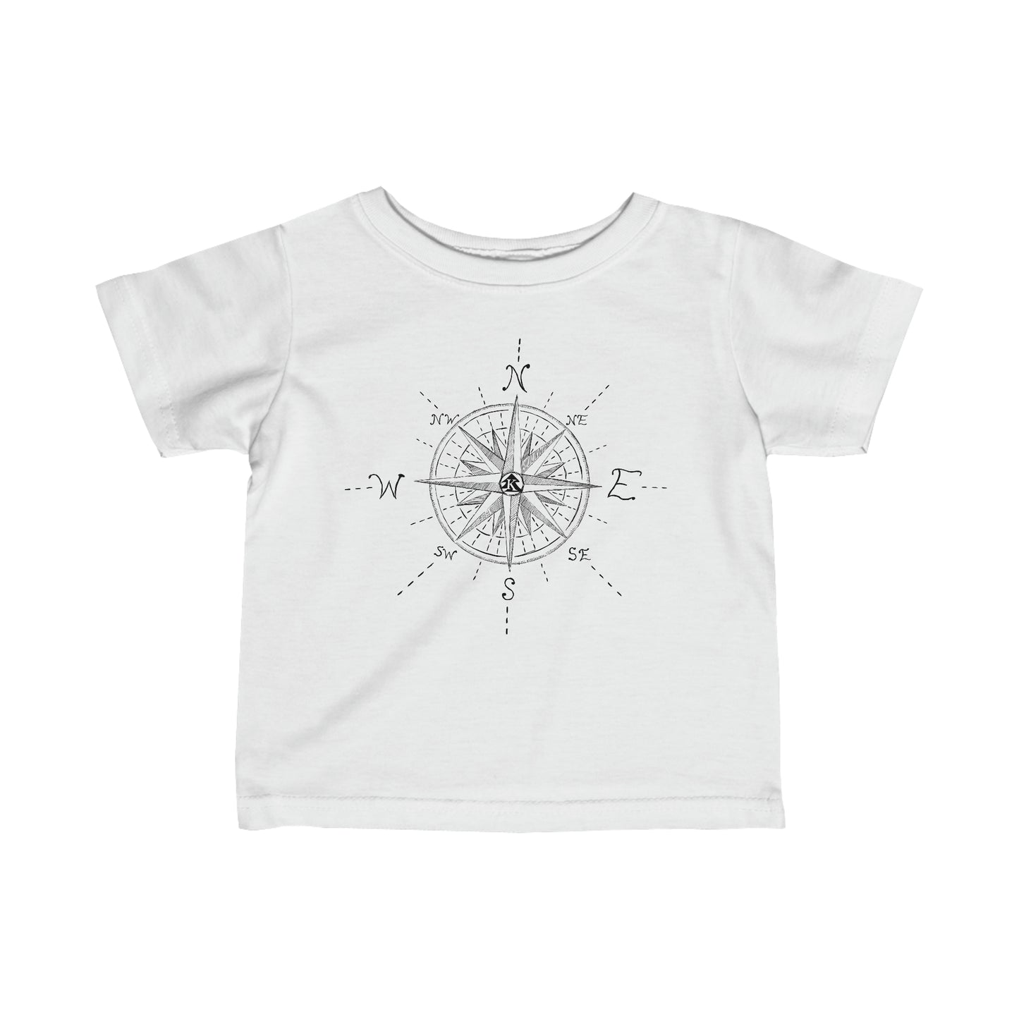 🧭 Compass Rose Graphic - Infant Cotton Tee