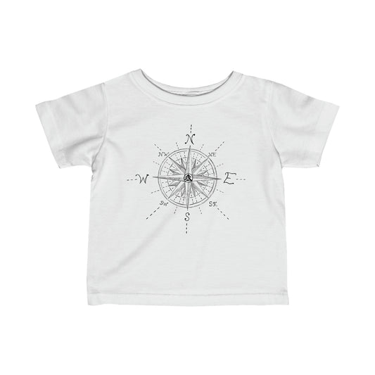 🧭 Compass Rose Graphic - Infant Cotton Tee