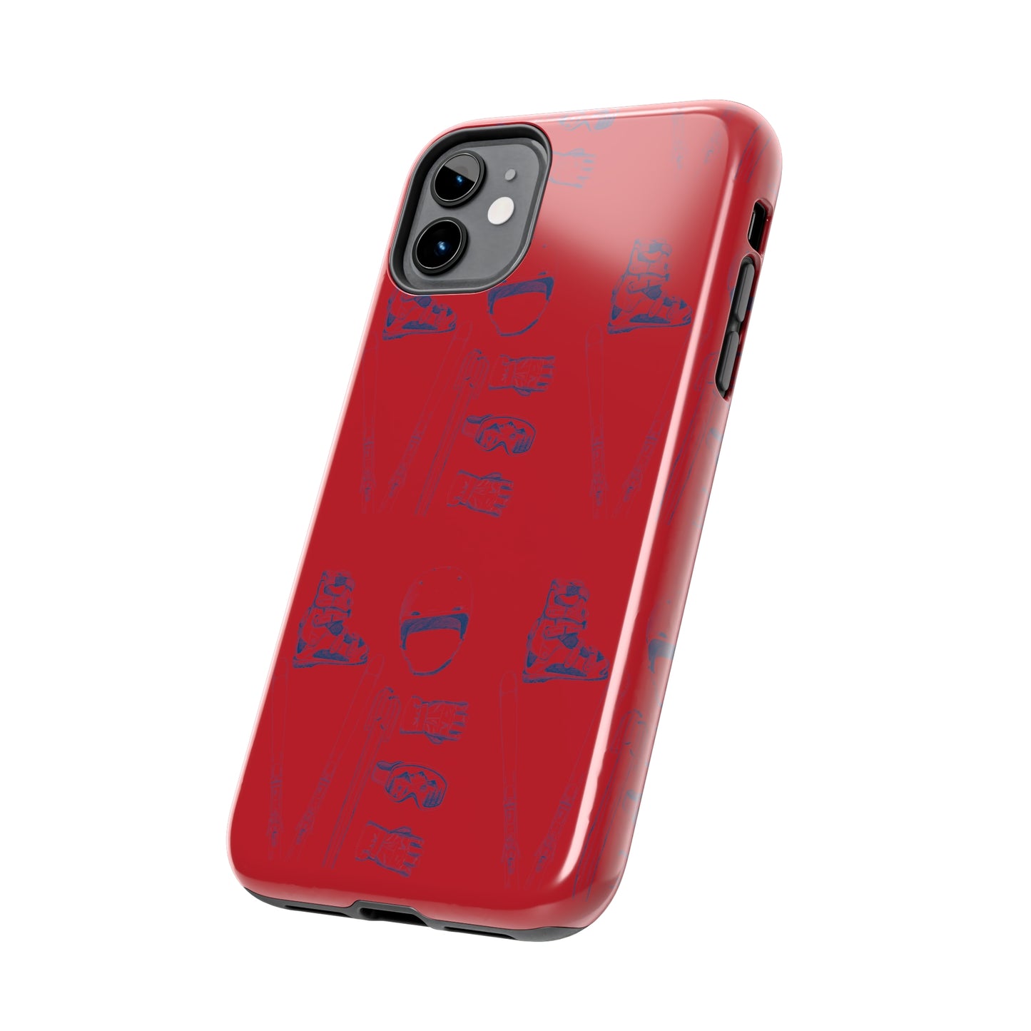 Tough Phone Cases — Ski "LOVE" Pattern