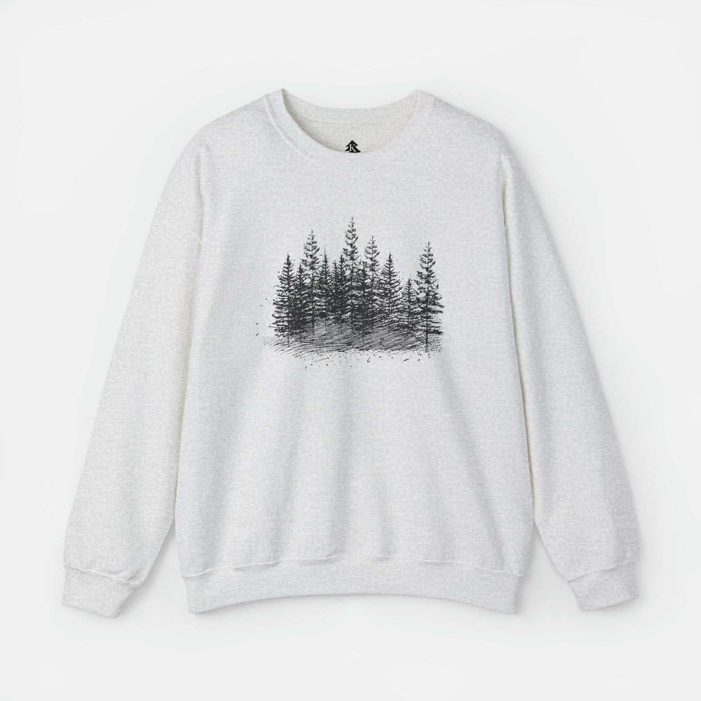 🌲 Forest Trees Graphic - Adult Crewneck Sweatshirt