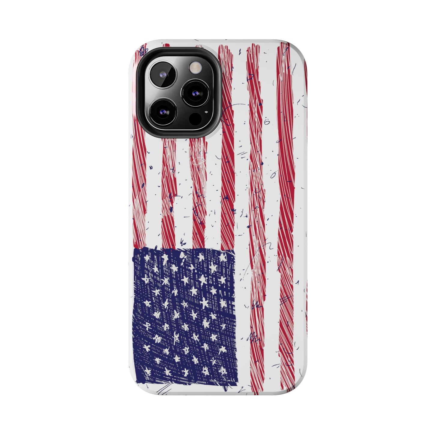 Tough Phone Cases - American Flag Illustration