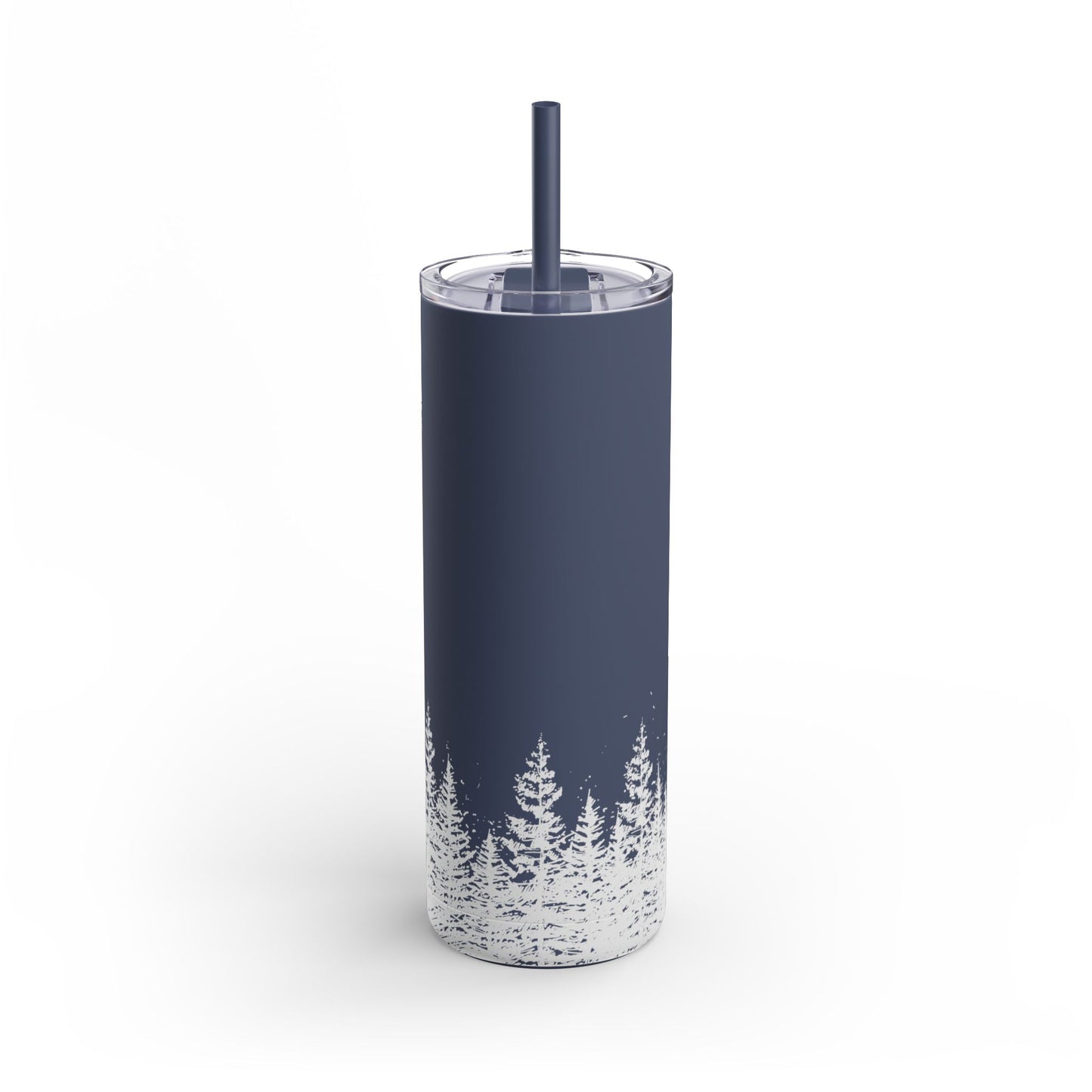 Matte Tumbler, Illustrated Trees Wrap - 20oz, Cup, Travel Mug, Gift, Nature Lover, Coffee Lover, Holiday Gift