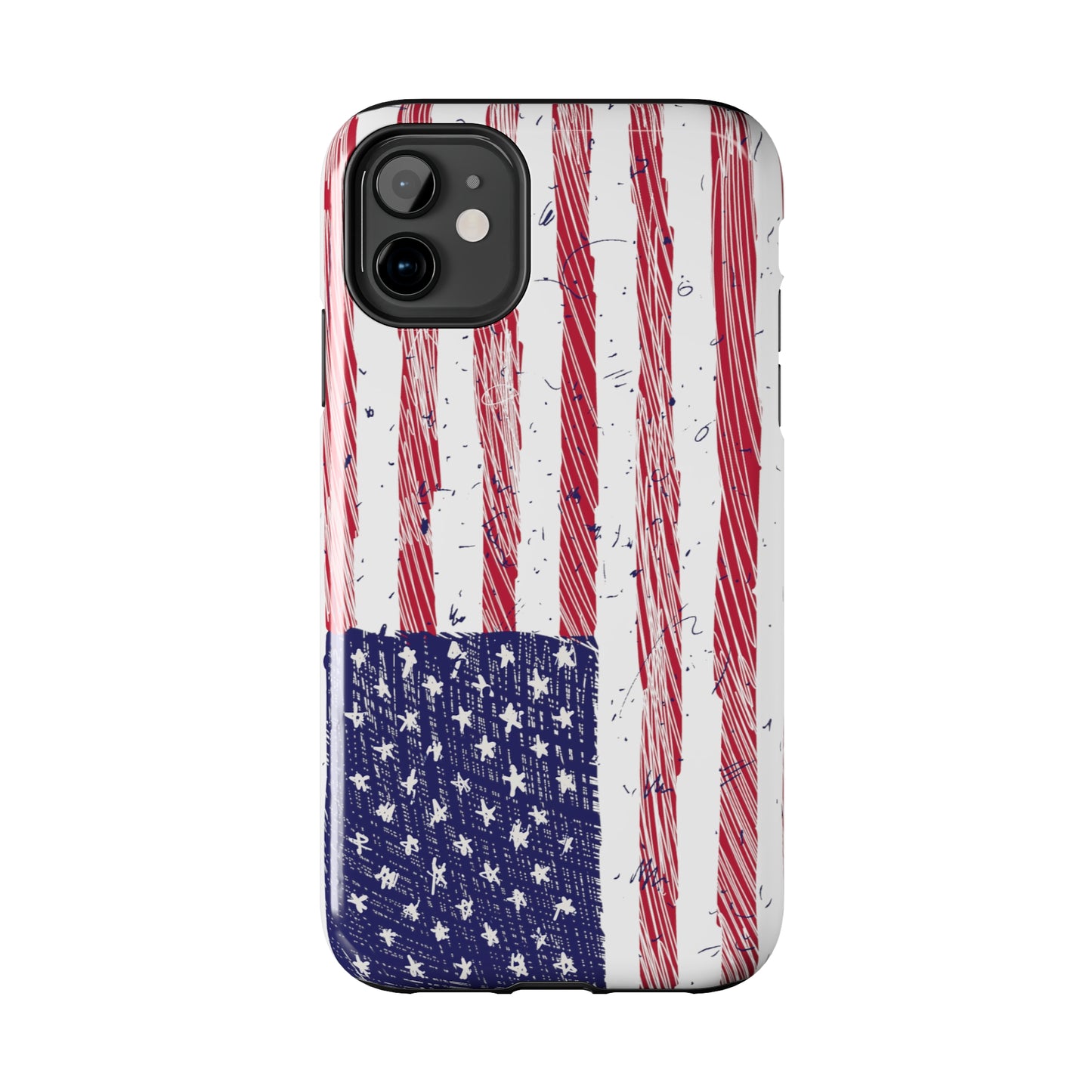 Tough Phone Cases - American Flag Illustration