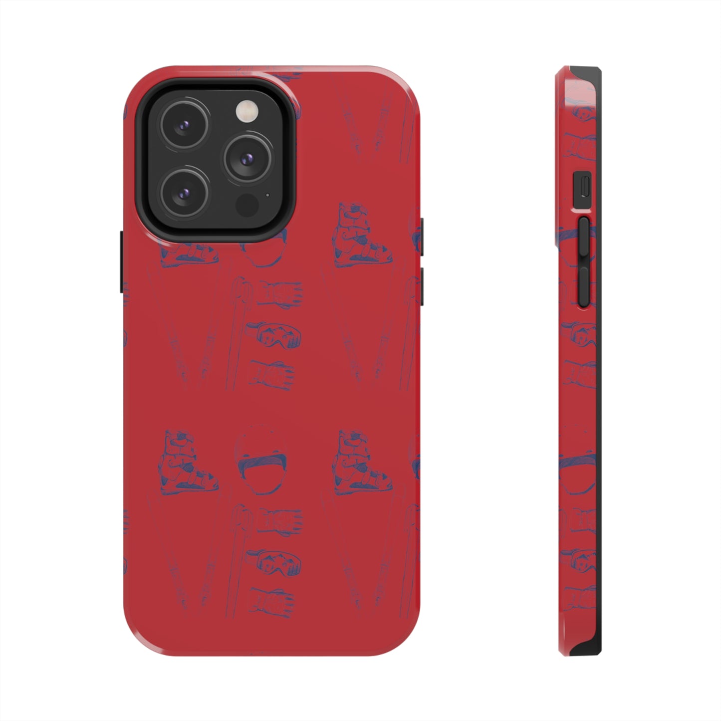 Tough Phone Cases — Ski "LOVE" Pattern