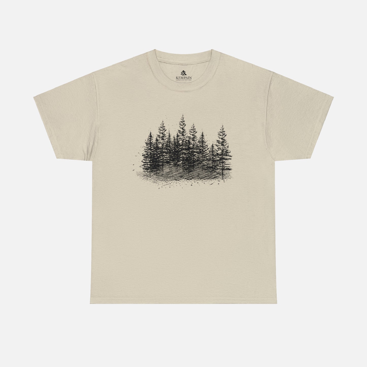 🌲 Forest Trees Graphic T-Shirt — Heavy Cotton