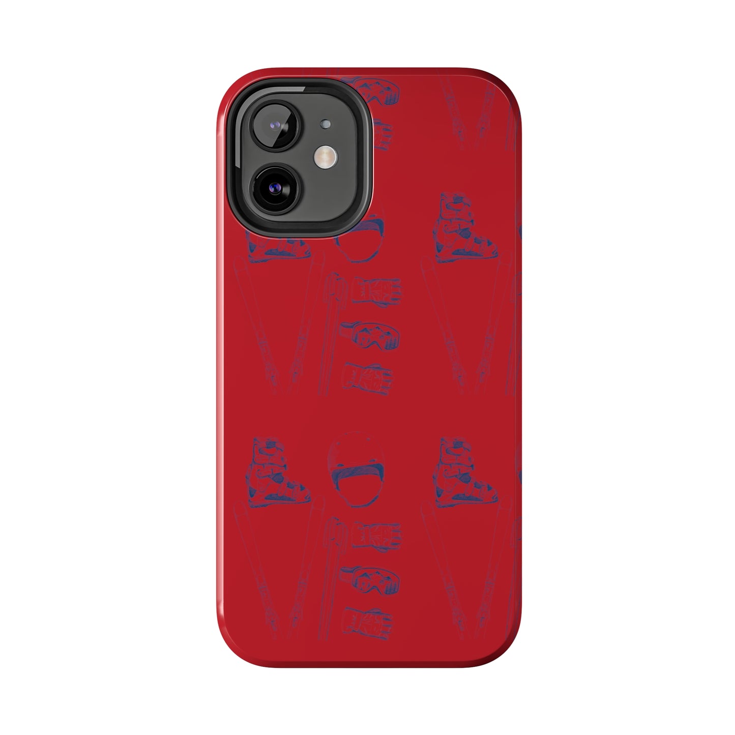 Tough Phone Cases — Ski "LOVE" Pattern