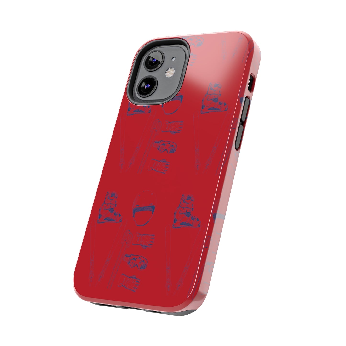 Tough Phone Cases — Ski "LOVE" Pattern