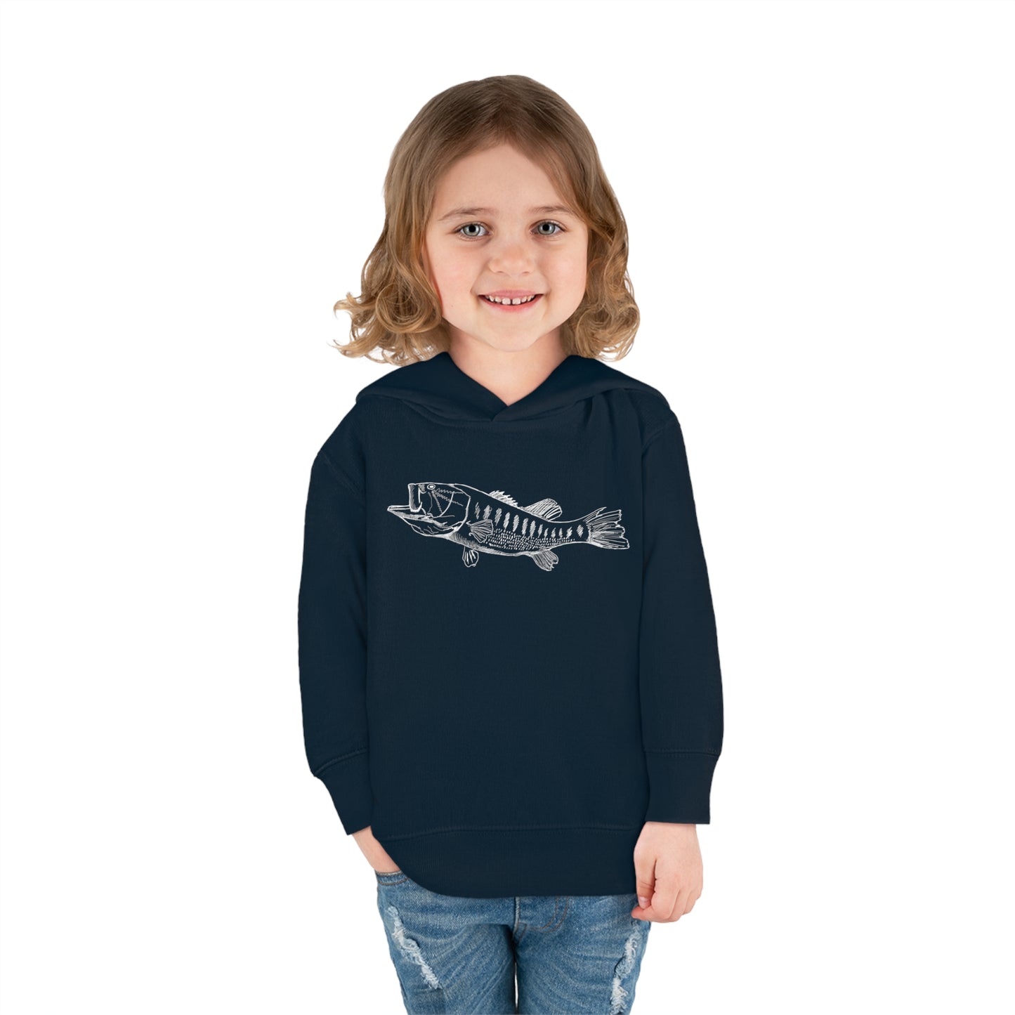 🎣 Largemouth Bass Graphic - Toddler Hoodie