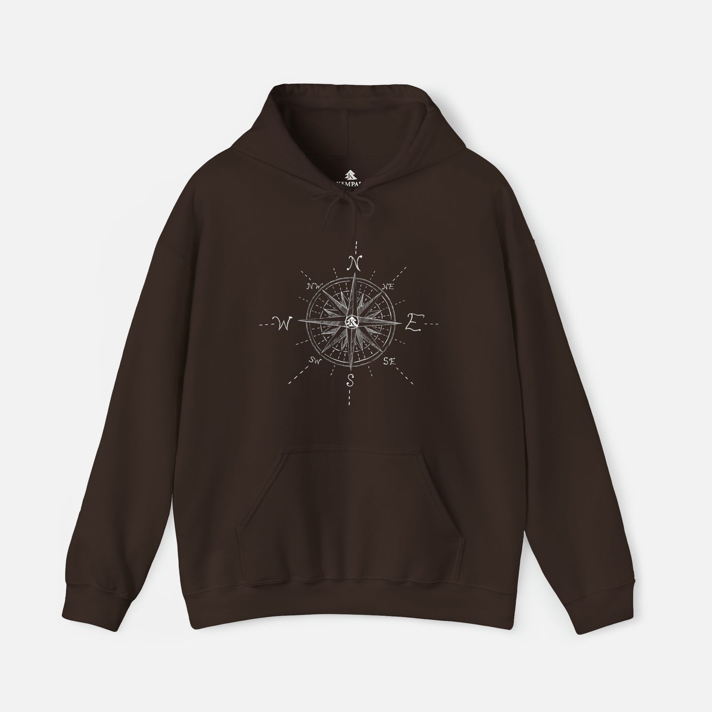 🧭 Compass Rose Graphic - Adult Hooded Sweatshirt