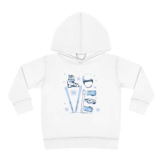 ⛷️❤️  Ski "LOVE" Graphic - Toddler Hoodie