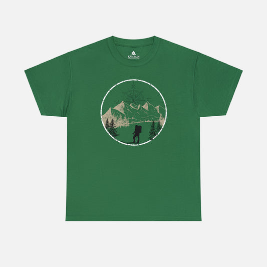 🏔️ Hiking Scene Graphic T-Shirt — Heavy Cotton